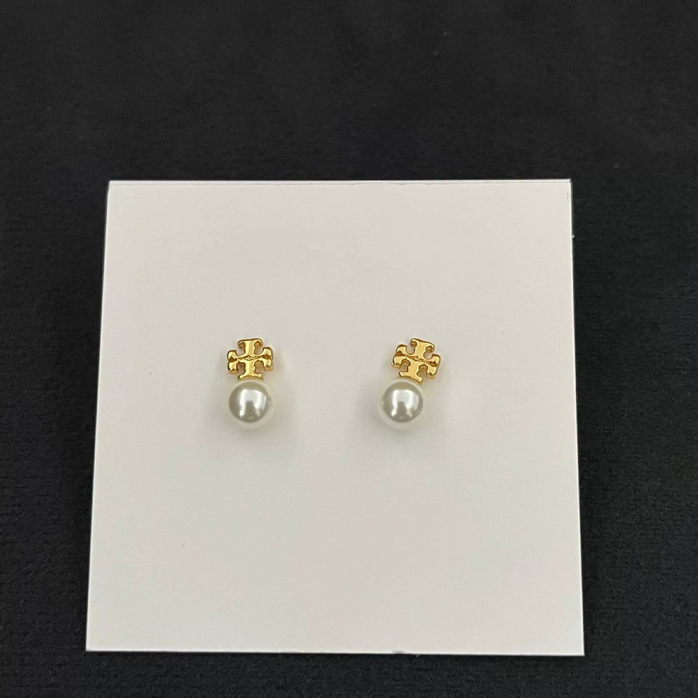 Tory Burch Small Pearl Stud Earrings